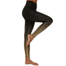 Novo produto da moda com hot stamping personalizado de yoga calças leggings meias femininas com boa qualidade